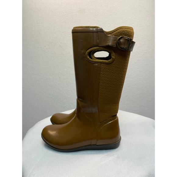Bogs Women's Brown Classic High Handle Waterproof Rain Boots Size 8 - Picture 3 of 11